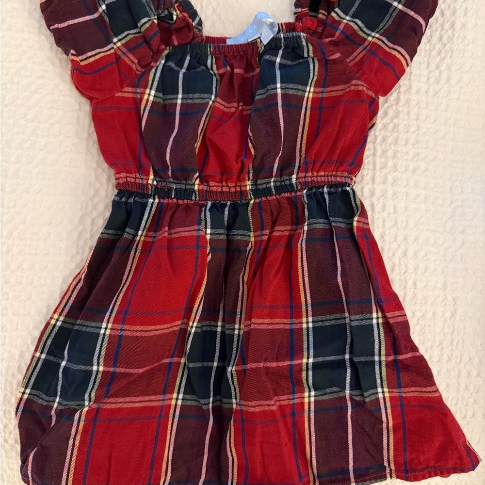 Hill House Red and Navy Plaid Kids Dress